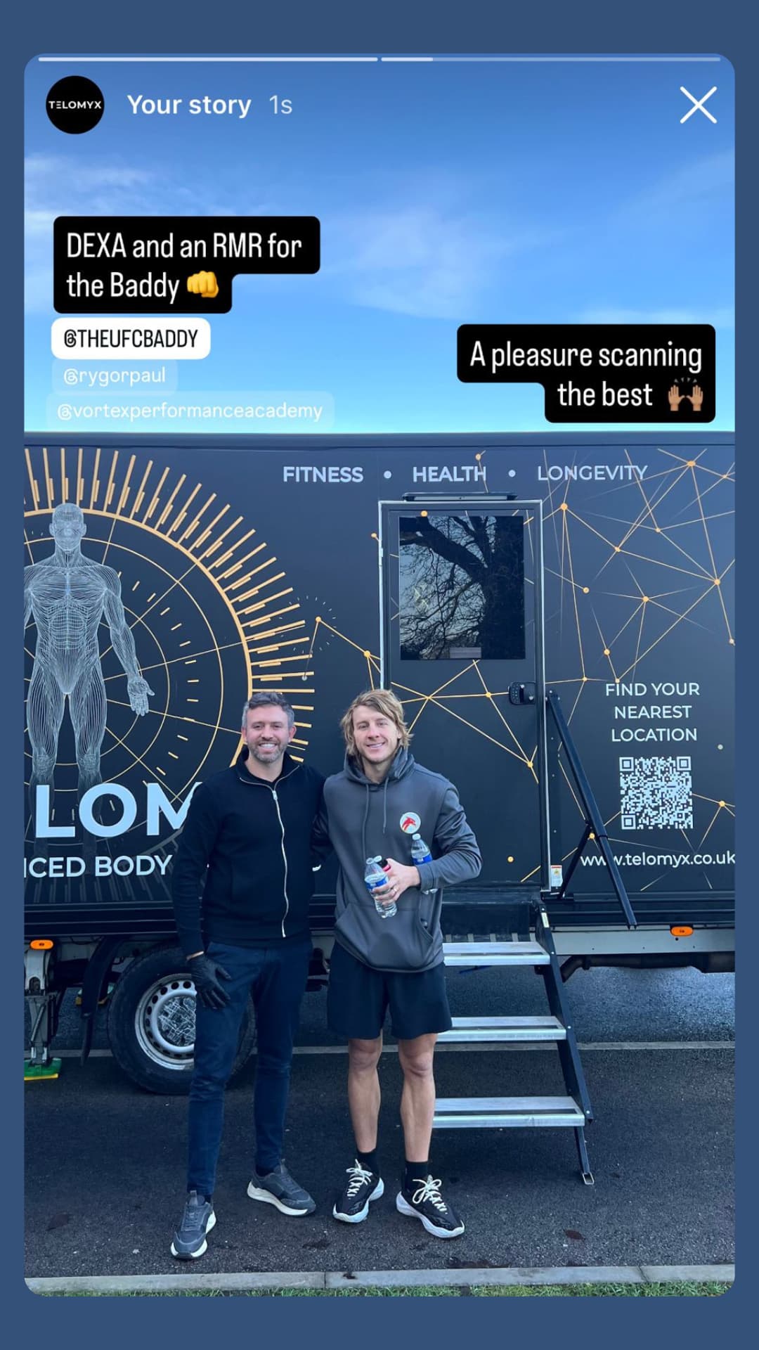 TELOMYX DEXA scan - Paddy Pimblett
