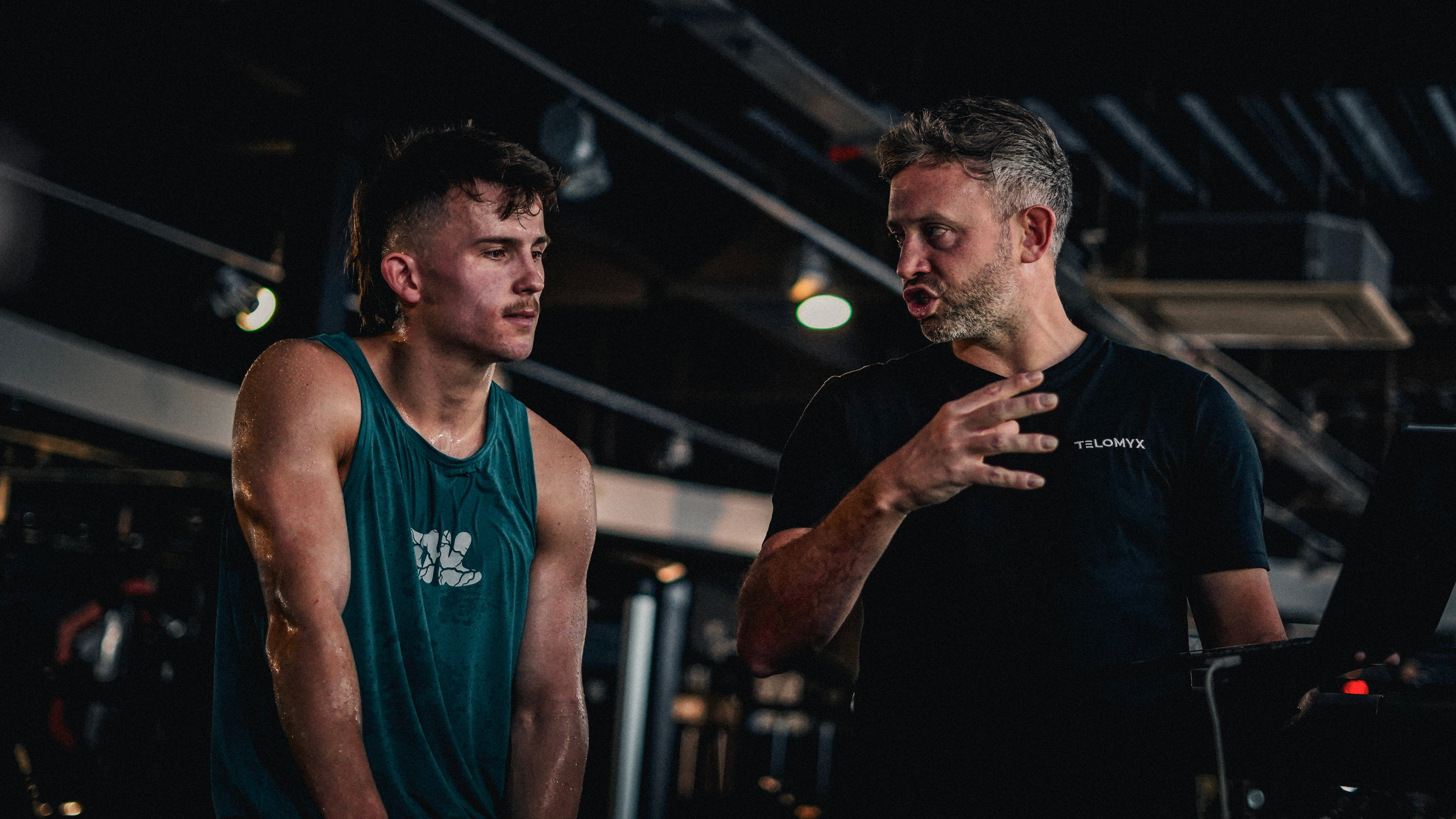 A Telomyx specialist explaining the results of a VO2 Max test