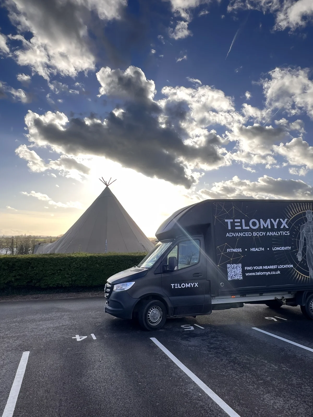 The TELOMYX mobile clinic at The Farm Club